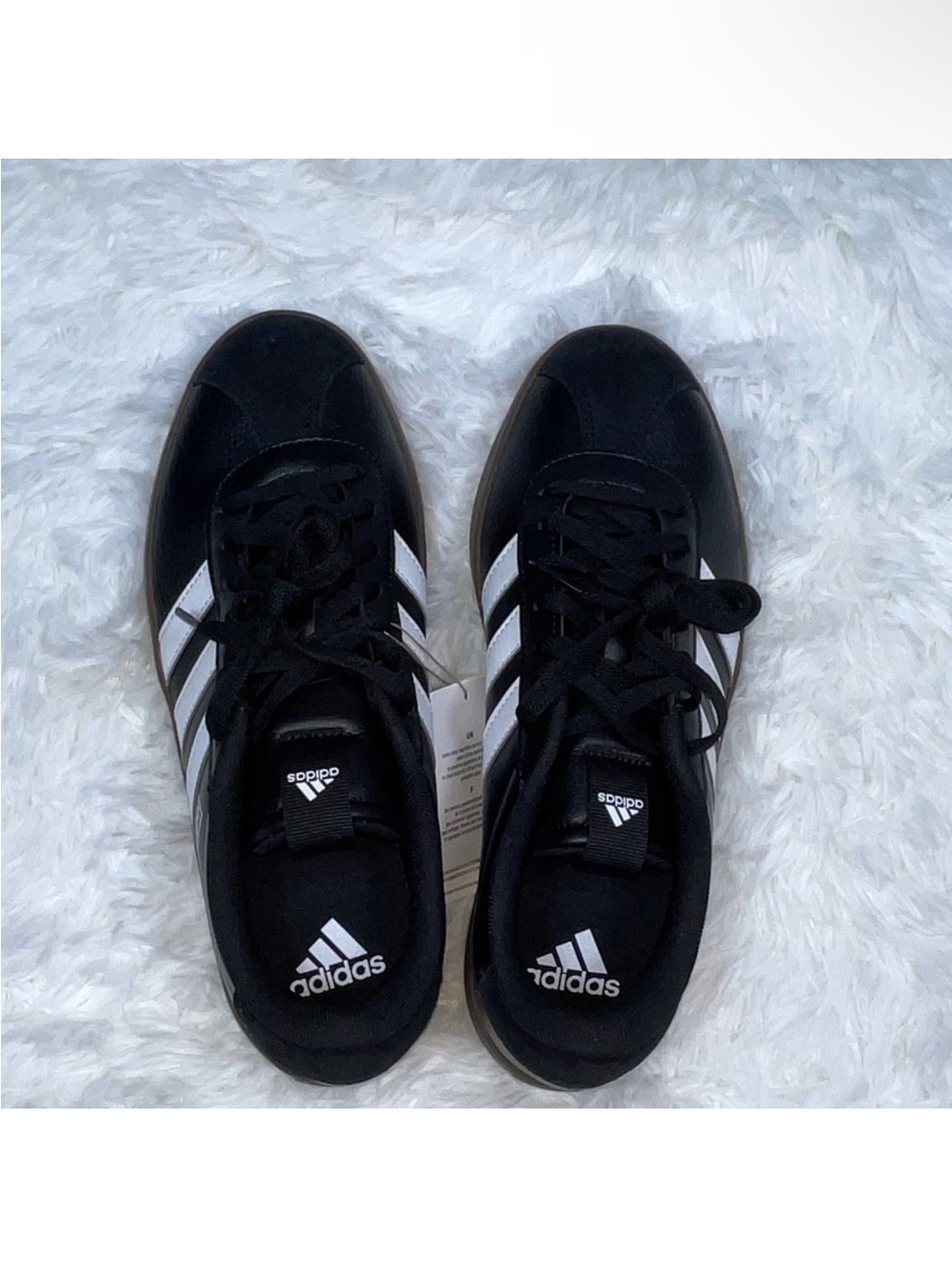 Adidas VL court 3.0 black and white for women’s Size 8.5 Brand New - Picture 3 of 11